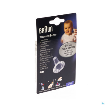Braun lf-40 capuchons thermoscan 40pc
