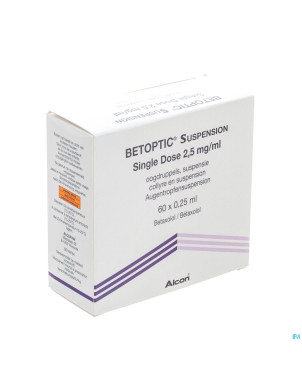 Betoptic susp single dose 60x0,25ml