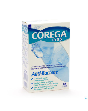 Corega tabs anti bacterie tabl 66