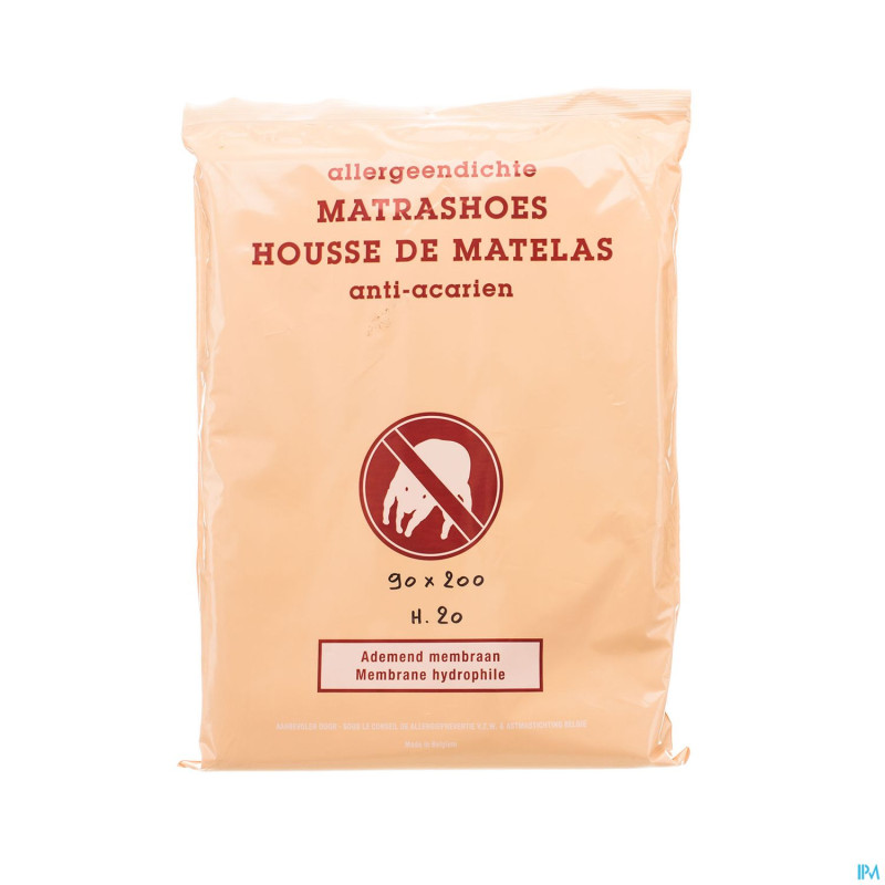Amp housse anti acarien    90x200x20cm
