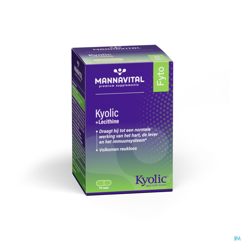 Mannavita kyolic + lecithine   caps  75