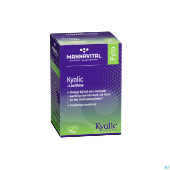 Mannavita kyolic + lecithine   caps  75