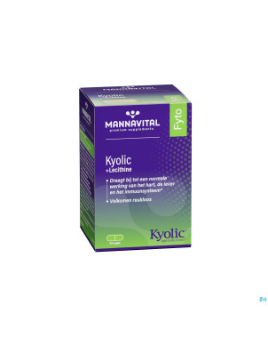 Mannavita kyolic + lecithine   caps  75