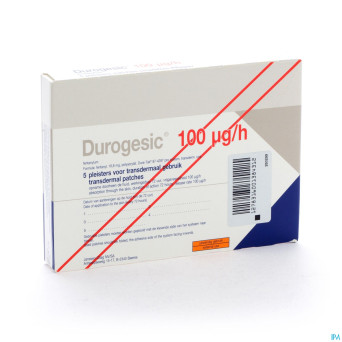 Durogesic pl emp  5x100mcg/heure/uur