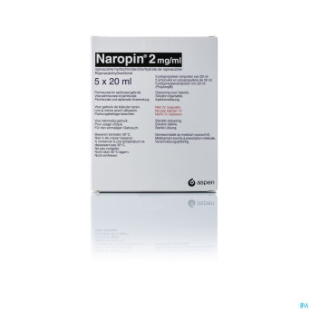 Naropin  2,0mg/ml amp  5x 20ml
