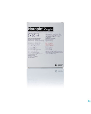 Naropin  2,0mg/ml amp  5x 20ml