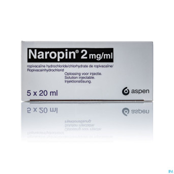 Naropin  2,0mg/ml amp  5x 20ml