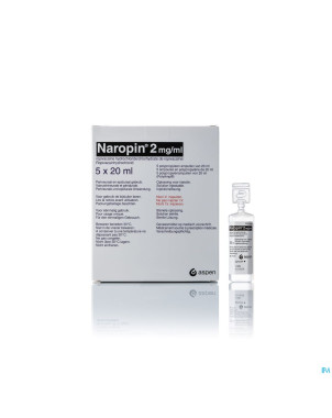 Naropin  2,0mg/ml amp  5x 20ml