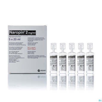 Naropin  2,0mg/ml amp  5x 20ml