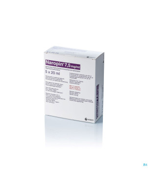 Naropin  7,5mg/ml amp  5x 20ml