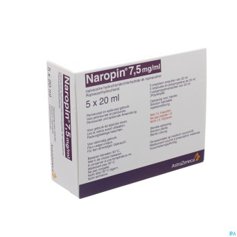 Naropin  7,5mg/ml amp  5x 20ml