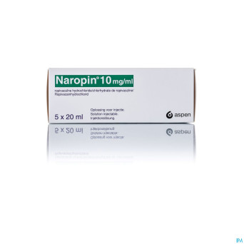 Naropin 10,0mg/ml amp  5x 20ml