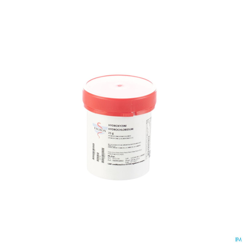 Hydroxyzine hcl pdr    25g fag