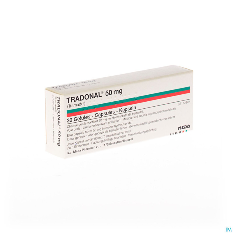 Tradonal caps 30 x 50mg