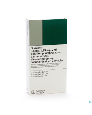Duovent vials pr inha 20x0,50mg