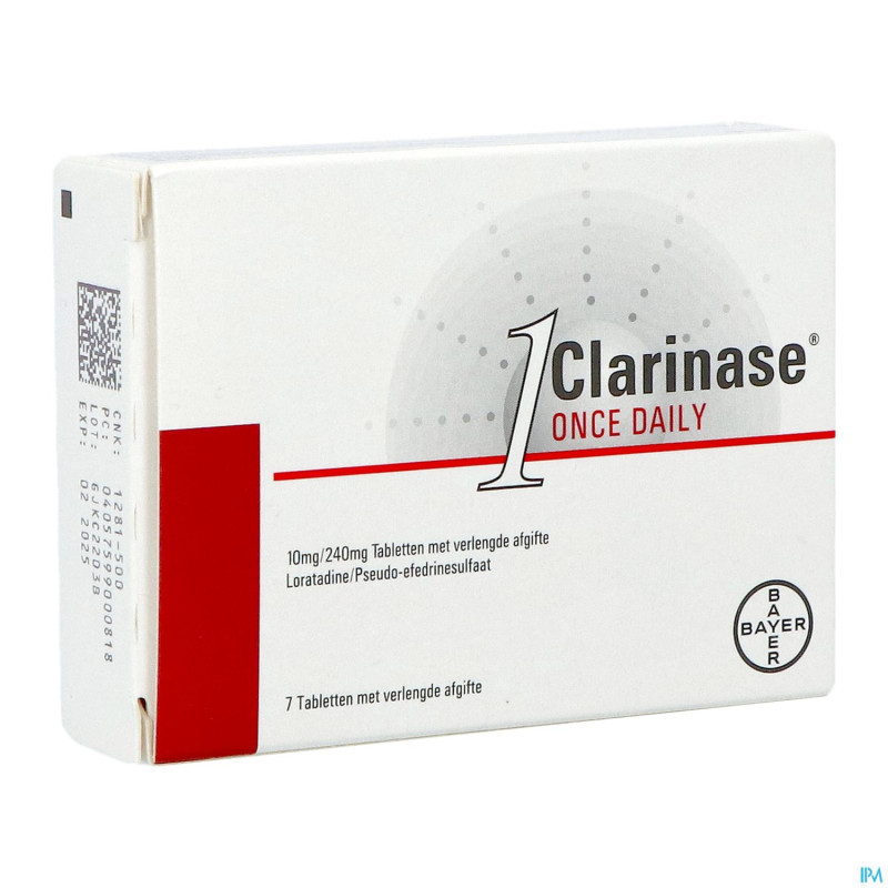 Clarinase 240/10 once daily comp 7
