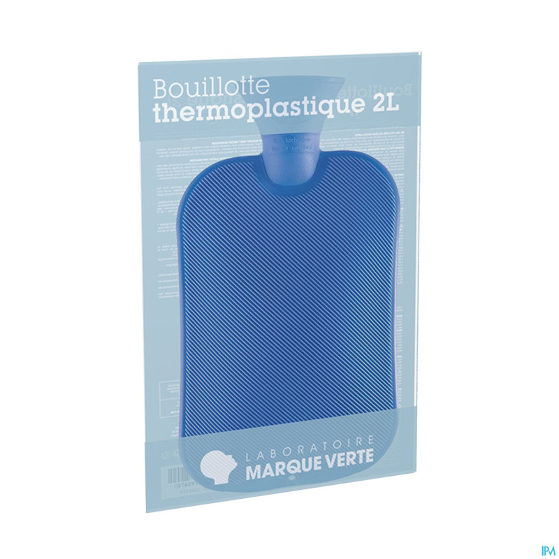 Marque v bouillotte bleue+anse   2l