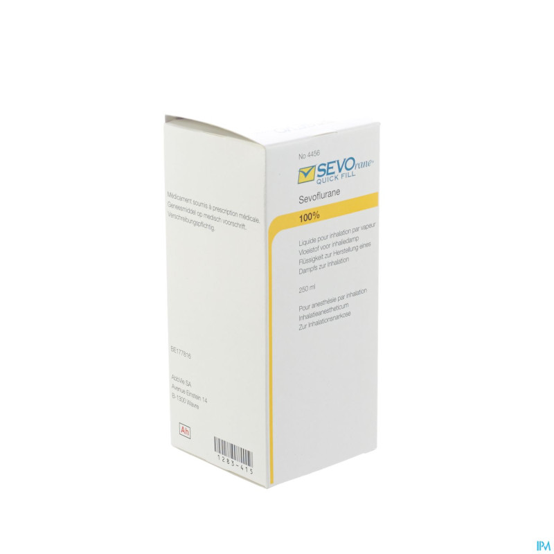 Sevorane quick fill 100% liq inhal.vapeur  1x250ml