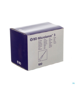 Bd microlance 3 aig.22g 1 1/4rb 0,7x30mm noir    1