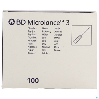 Bd microlance 3 aig.22g 1 1/4rb 0,7x30mm noir    1