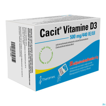 Cacit vit. d3  500mg/440iu gran efferv. sach 30