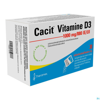 Cacit vit. d3 1000mg/880iu gran efferv. sach 30