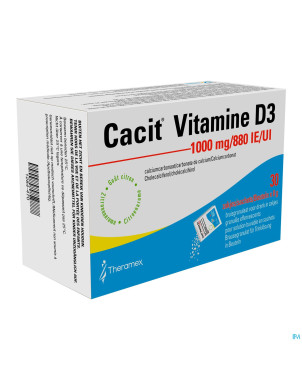 Cacit vit. d3 1000mg/880iu gran efferv. sach 30
