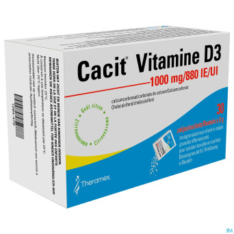 Cacit vit. d3 1000mg/880iu gran efferv. sach 30