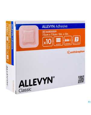 Allevyn pans adh hydrocel.  7,5x 7,5cm 10 66800009
