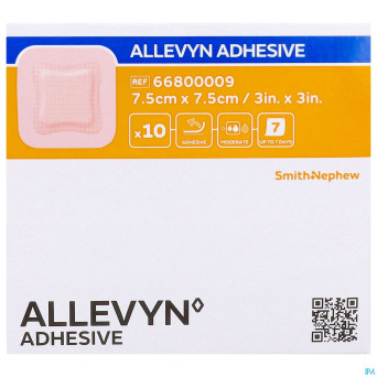Allevyn pans adh hydrocel.  7,5x 7,5cm 10 66800009