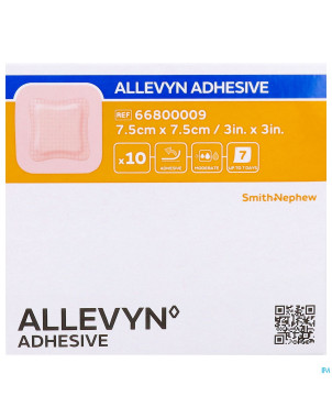 Allevyn pans adh hydrocel.  7,5x 7,5cm 10 66800009