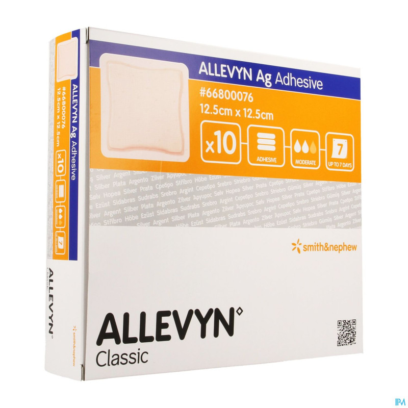 Allevyn pans adh hydrocel. 12,5x12,5cm 10 66800010