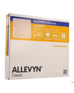 Allevyn pans adh hydrocel. 17,5x17,5cm 10 66800011