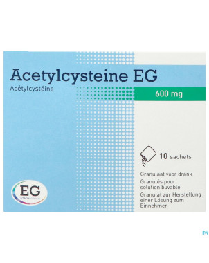 Acetylcysteine eg sach 10x600mg