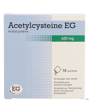 Acetylcysteine eg sach 10x600mg