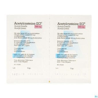 Acetylcysteine eg sach 10x600mg