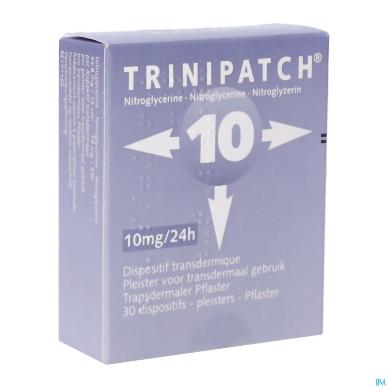 Trinipatch syst transdermic 30x10mg