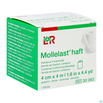 Mollelast haft bande elast adh    4cmx 4m 30063