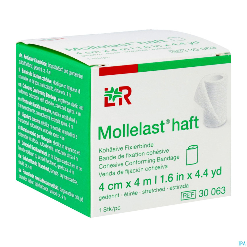 Mollelast haft bande elast adh    4cmx 4m 30063