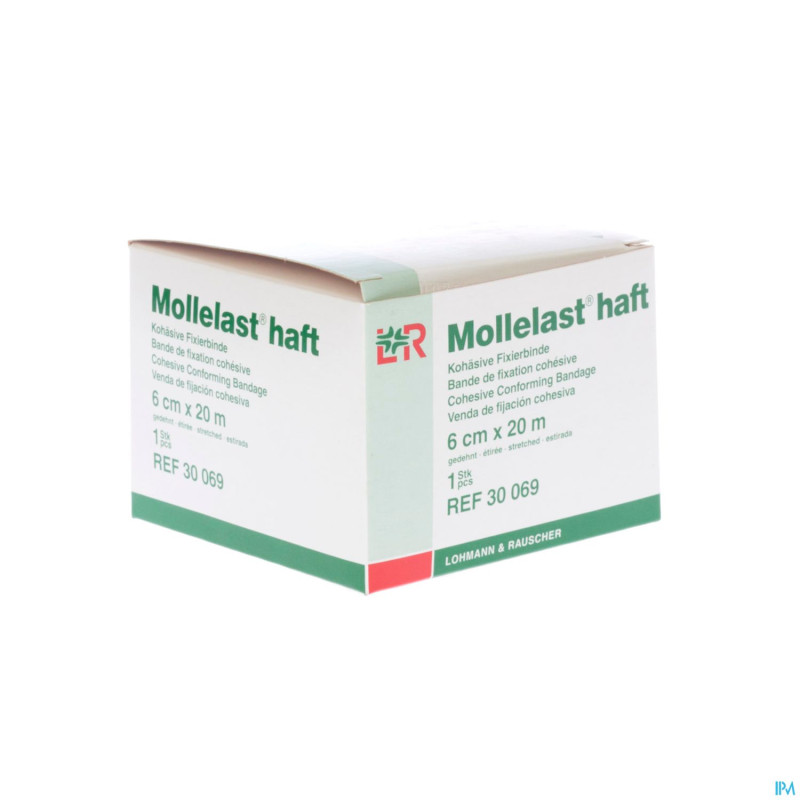 Mollelast haft bande elast adh    6cmx20m 30069