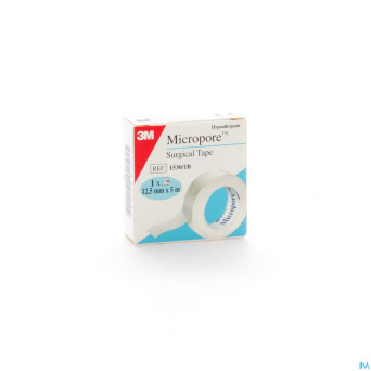 Micropore 3m tape    12,5mmx5m rouleau 1 1530p-0s
