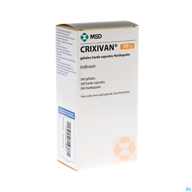 Crixivan caps 360 x 200 mg