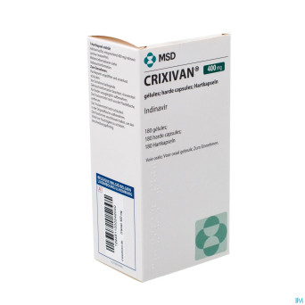 Crixivan caps 180 x 400 mg
