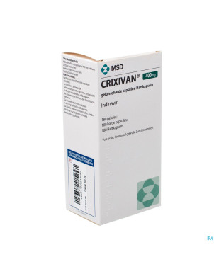 Crixivan caps 180 x 400 mg