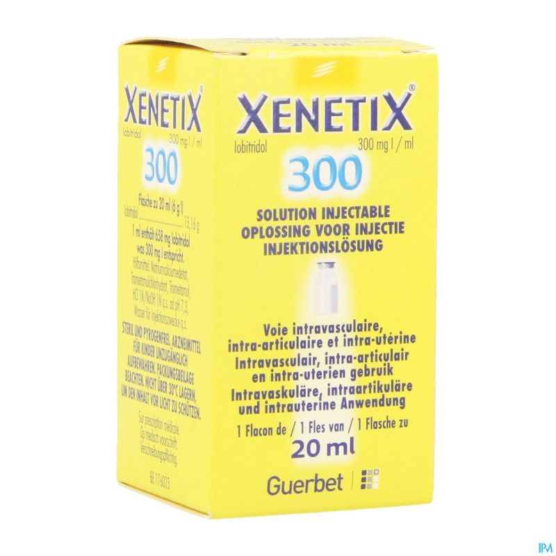 Xenetix sol inj 300 mg/1 ml  20 ml