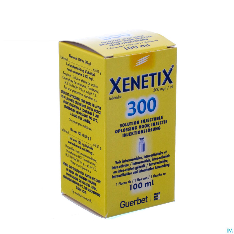 Xenetix sol inj 300 mg/1 ml 100 ml