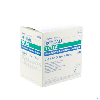 Telfa new cp ster n/adh 10x7,5cm 100