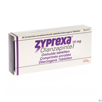 Zyprexa comp enrobe - omhulde comp 28 x 10 mg