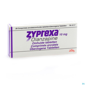 Zyprexa comp enrobe - omhulde comp 28 x 10 mg