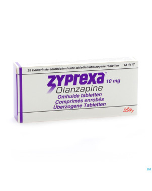 Zyprexa comp enrobe - omhulde comp 28 x 10 mg